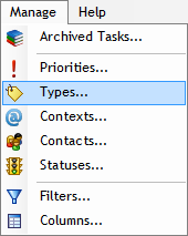 Manage task types