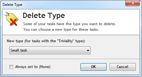 Delete task types