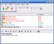 Daily To-Do List screenshot - Main Window