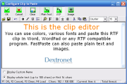 FastPaste screenshot - Clip editor
