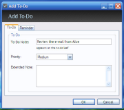 To-Do DeskList screenshot - add task dialog
